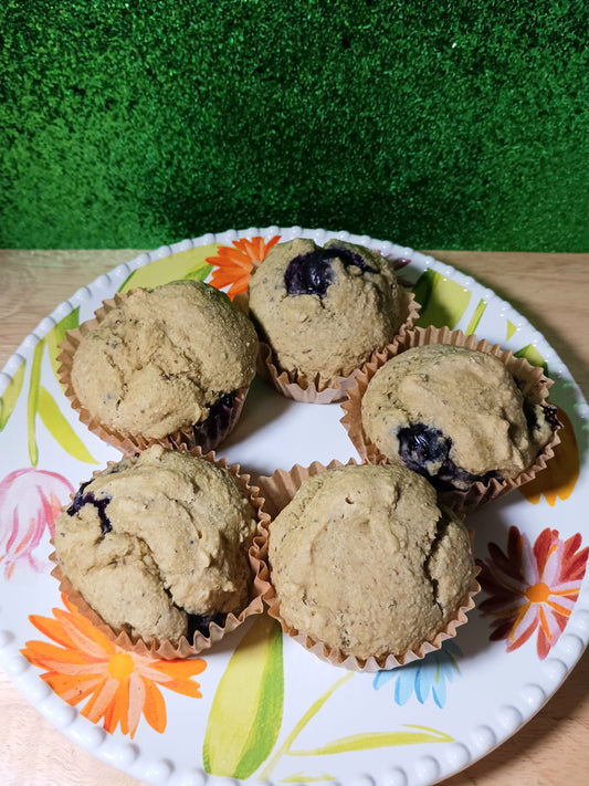 Lemon Blueberry Matcha Muffins (Box of 6)